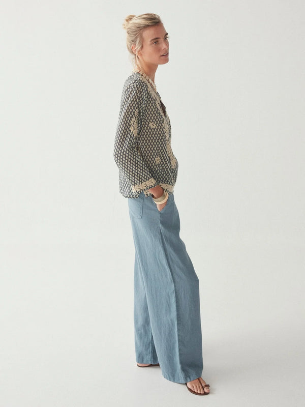 Maison Hotel Marisa Trousers - Petroleo