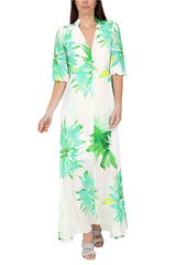 Sirens London Elena Dress - Green Flower