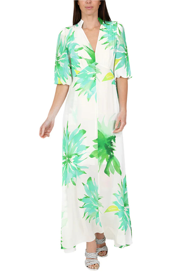 Sirens London Elena Dress - Green Flower
