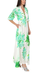 Sirens London Elena Dress - Green Flower