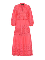 Stardust Leo Maxi Dress - Neon Pink Shiffle