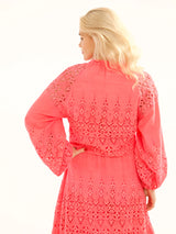 Stardust Leo Maxi Dress - Neon Pink Shiffle
