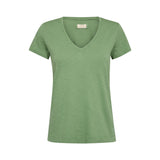 Mos Mosh Arden Organic V-SS Tee - Turf Green