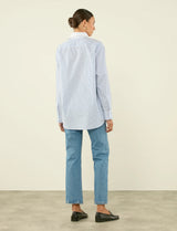 With Nothing Underneath The Oversized Half Button Down Bib