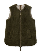 Mos Mosh Rowina Teddy Waistcoat - Burnt Olive