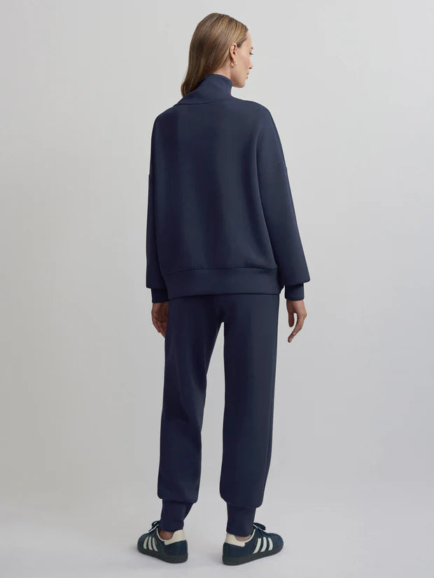 Varley Hawley Half Zip Sweat - Blue Nights