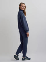 Varley Hawley Half Zip Sweat - Blue Nights