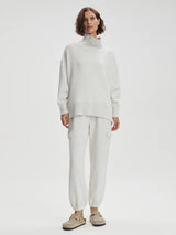 Varley Barker High Neck Sweat - Ivory Marl