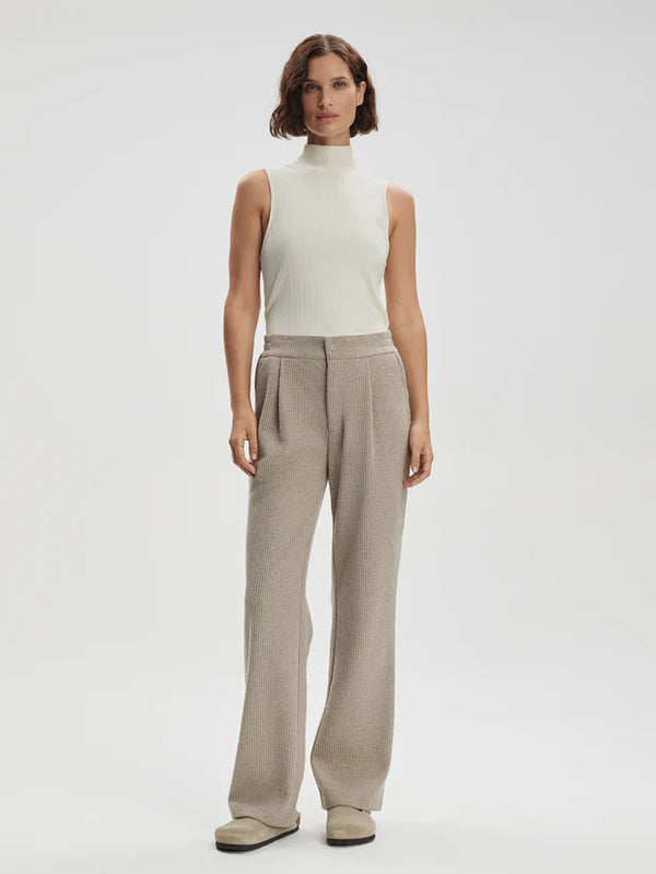 Varley Aberdeen Straight Leg Pant 29" - Taupe Marl