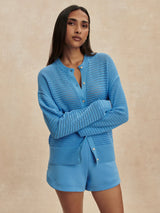Varley Pembroke Knit Cardigan - Azure Blue