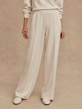 Varley The Wide Leg Pant 30 - Ivory Marl