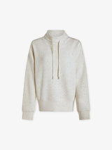 Varley Oakdale Sweat - Ivory Marl Fleck