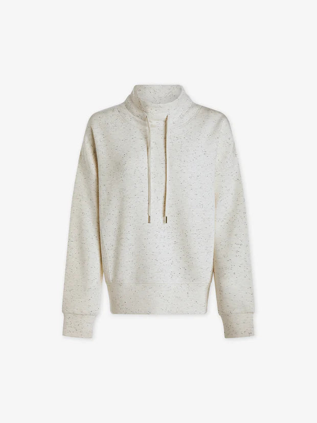 Varley Oakdale Sweat - Ivory Marl Fleck