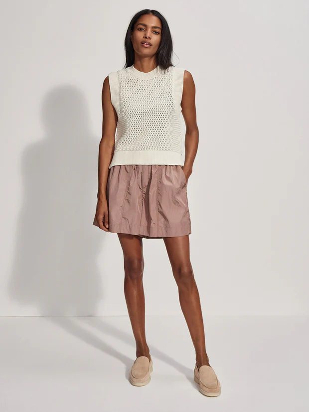 Varley Randal Crop Knit Tank - Egret