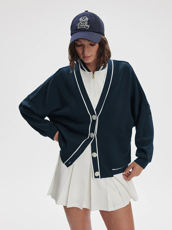 Varley Decker Off Court Cardigan - Navy