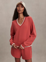 Varley Blithe Cropped Sweat - Baked Apple