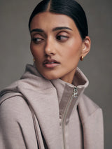 Varley Roxbury Zip Through - Taupe Marl