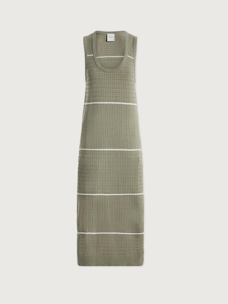 Varley Scott Scoop Neck Midi Dress - Seagrass