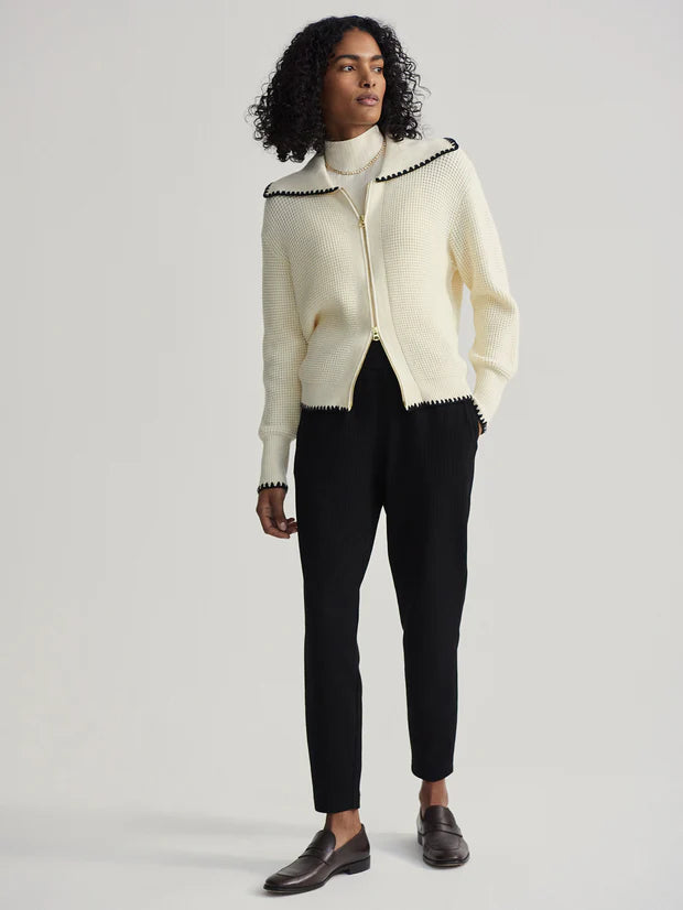 Varley Sibley Soft Knit Jacket - Egret