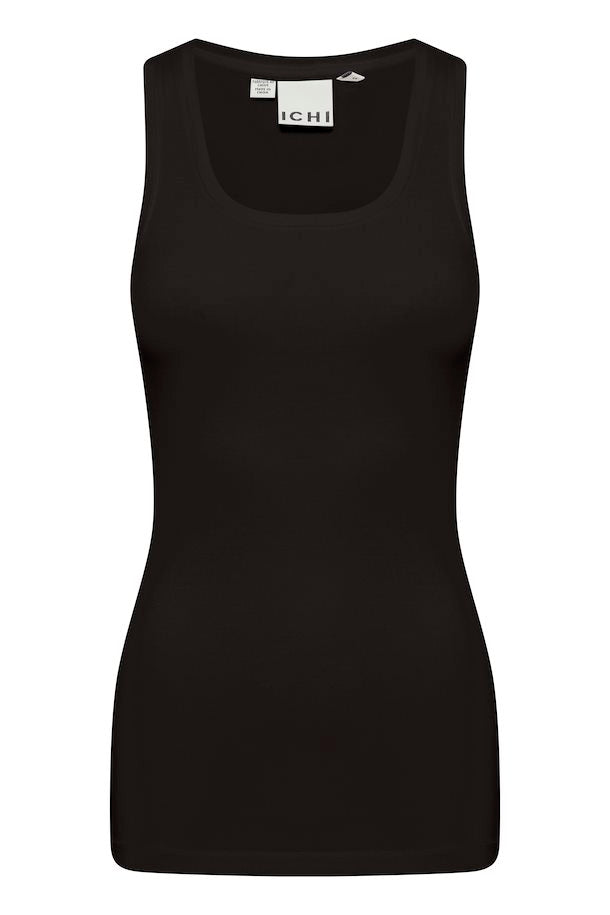 Ichi Zola Plain Vest - Black