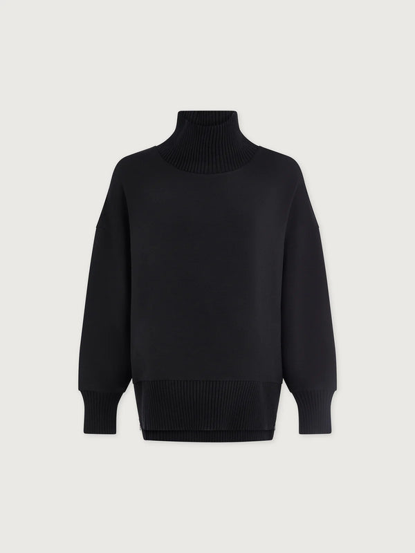 Varley Barker High Neck Sweat - Black