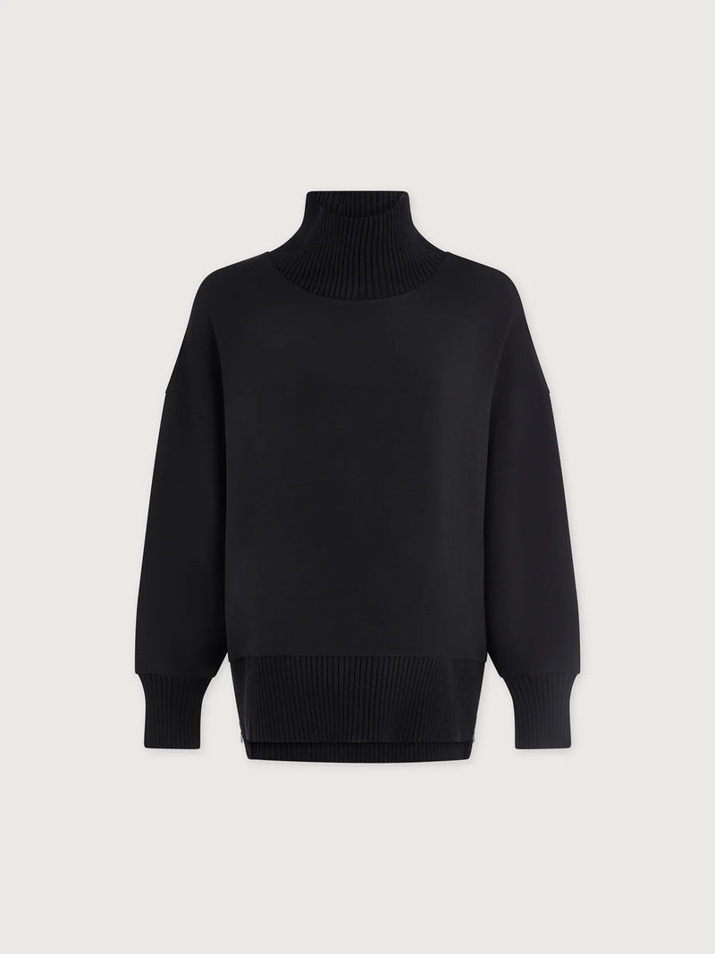 Varley Barker High Neck Sweat - Black