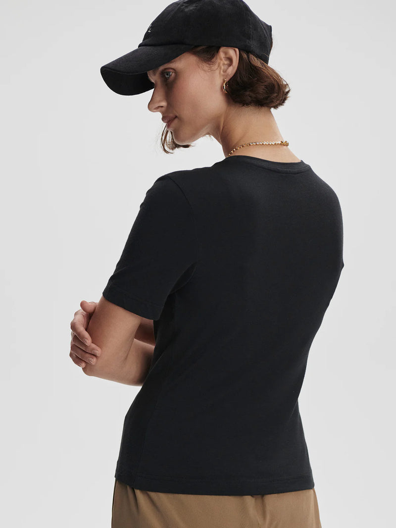 Varley Regina Fitted Tee - Black
