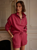 Varley Atrium High Rise Short 4.5 - Rich Raspberry