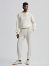 Varley Oakdale Sweat - Ivory Marl Fleck