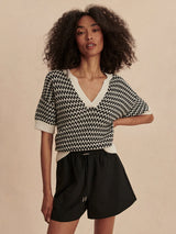 Varley Dora Knit Top - Egret