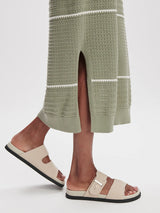 Varley Scott Scoop Neck Midi Dress - Seagrass