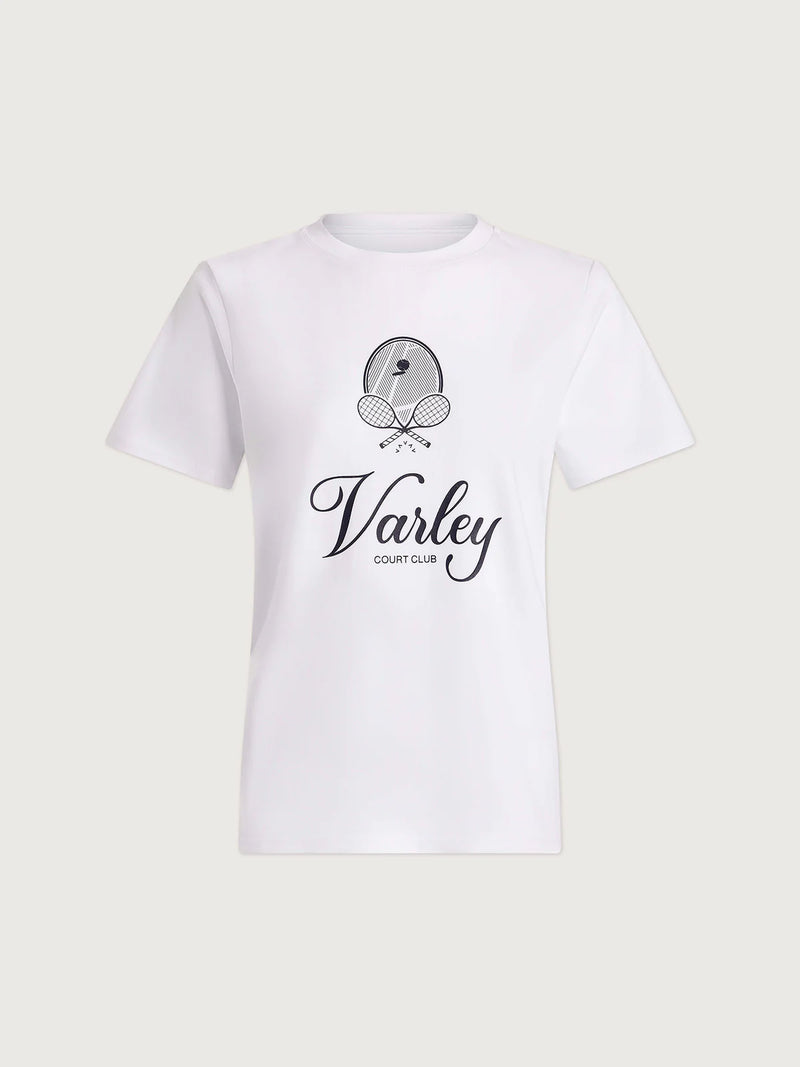 Varley Coventry Branded Tee - White