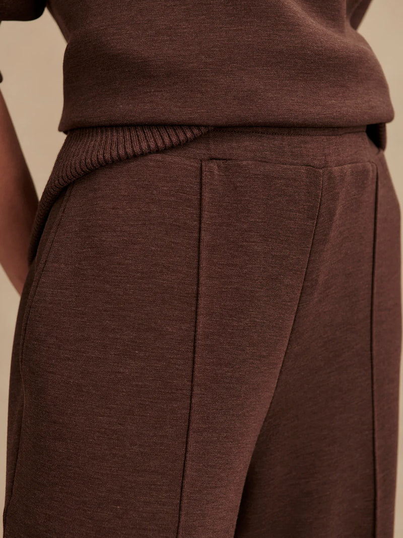 Varley The Wide Leg Pant 30 - Coffee Bean Marl