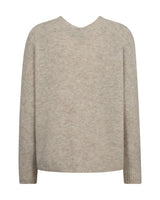 Mos Mosh Thora V-Neck Knit - Feather Grey