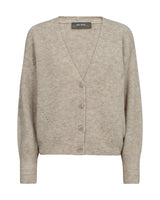 Mos Mosh Thora V-Neck Knit Cardigan - Feather Grey