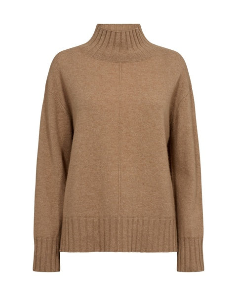 Mos Mosh Aima Cashmere Highneck Knit - Tannin