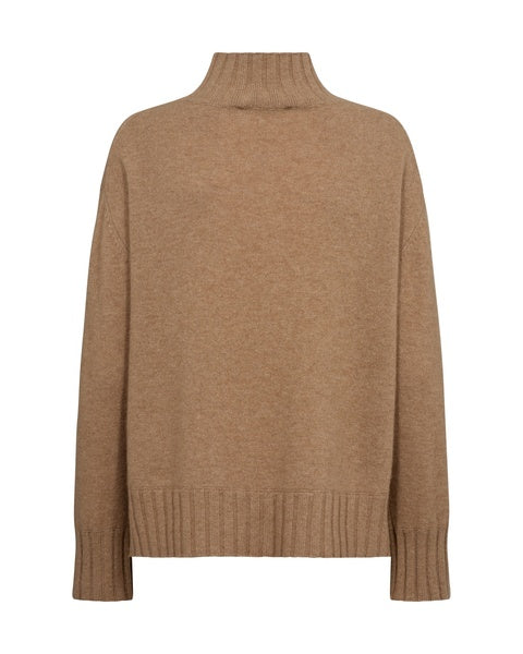 Mos Mosh Aima Cashmere Highneck Knit - Tannin