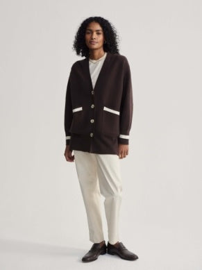 Varley Ravi Relaxed Longline Cardigan - Coffee Bean