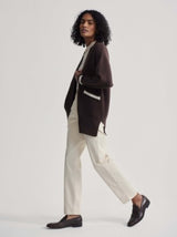 Varley Ravi Relaxed Longline Cardigan - Coffee Bean