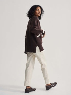 Varley Ravi Relaxed Longline Cardigan - Coffee Bean