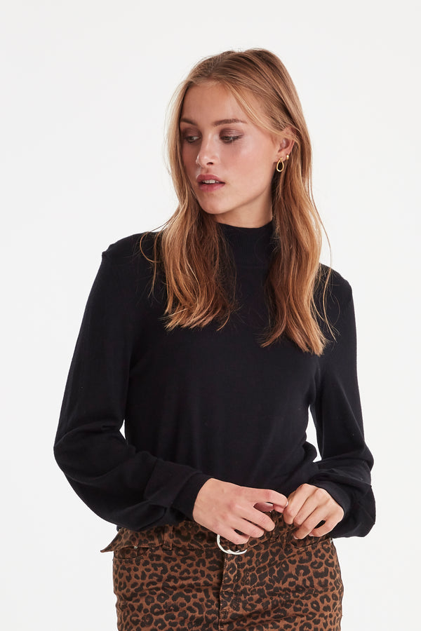 ICHI Mafa Turtleneck - Black