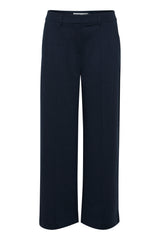 ICHI Kate Office Wide Trousers - Total Eclipse