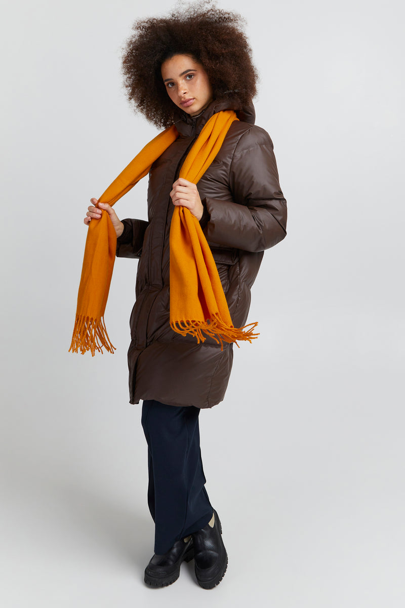 ICHI Ivalu Scarf - Orange Pepper