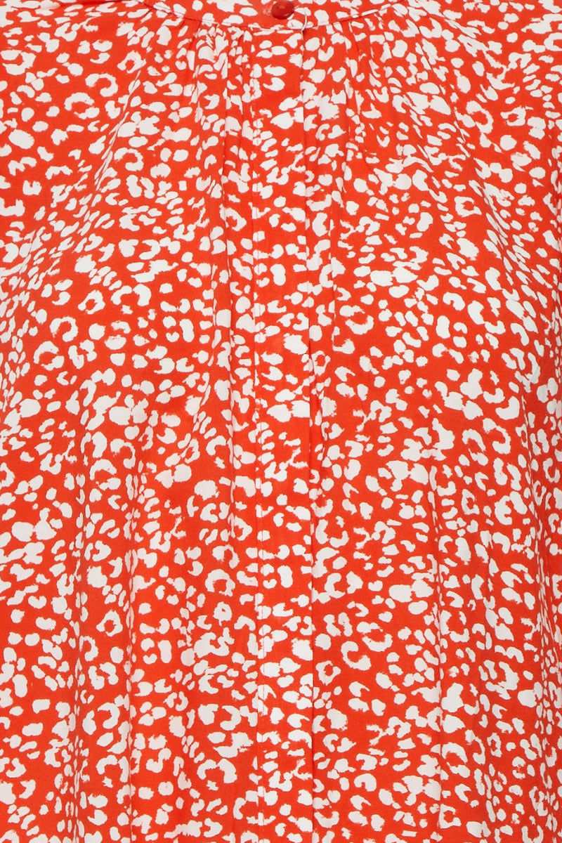 Ichi Carolina Shirt - Poppy Red