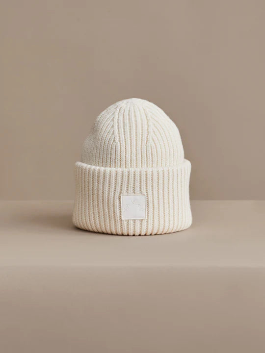 Varley Cresta Rib Beanie - Egret