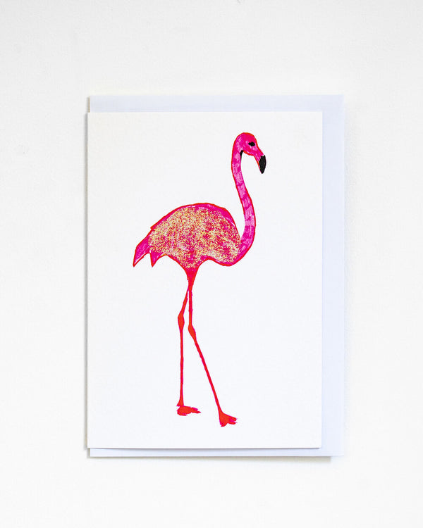 Proud London Pretty Flamingo A6 Card