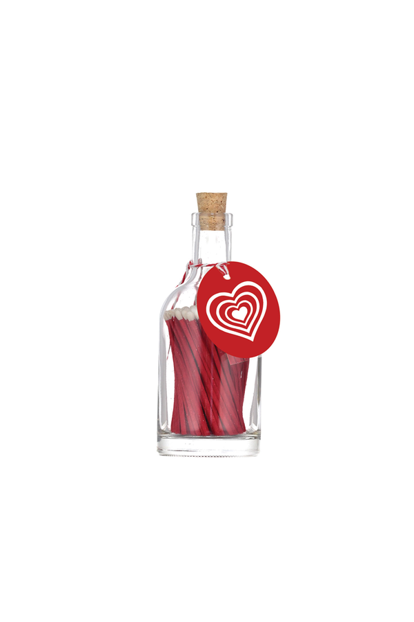 Archivist Red Heart Bottle Of Matches
