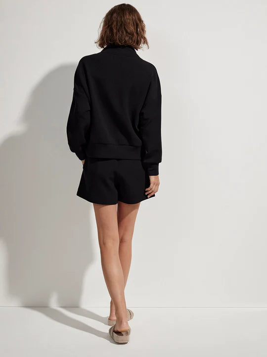 Varley Hawley Half Zip Sweat - Black